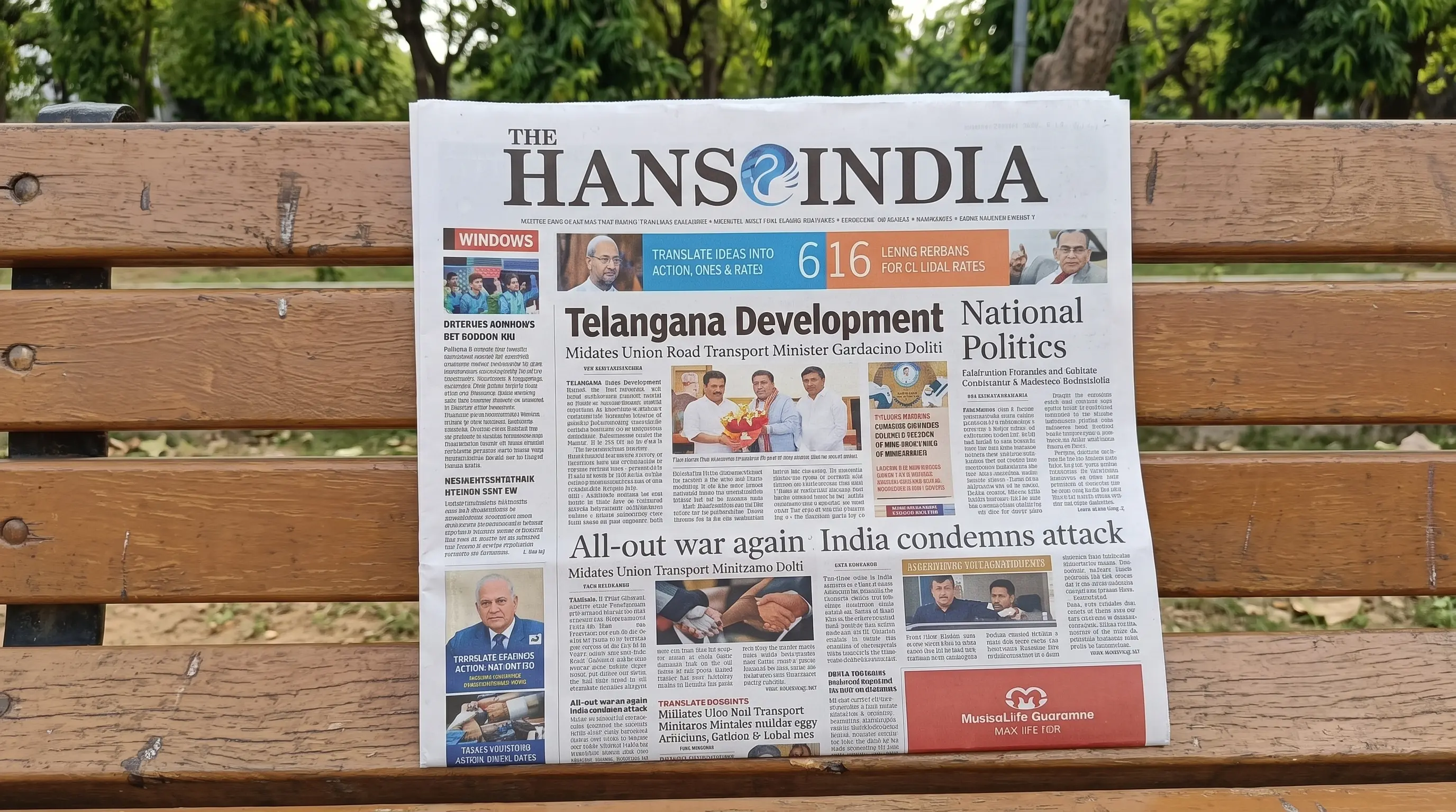 The Hans India Newspaper Advertisement Booking
