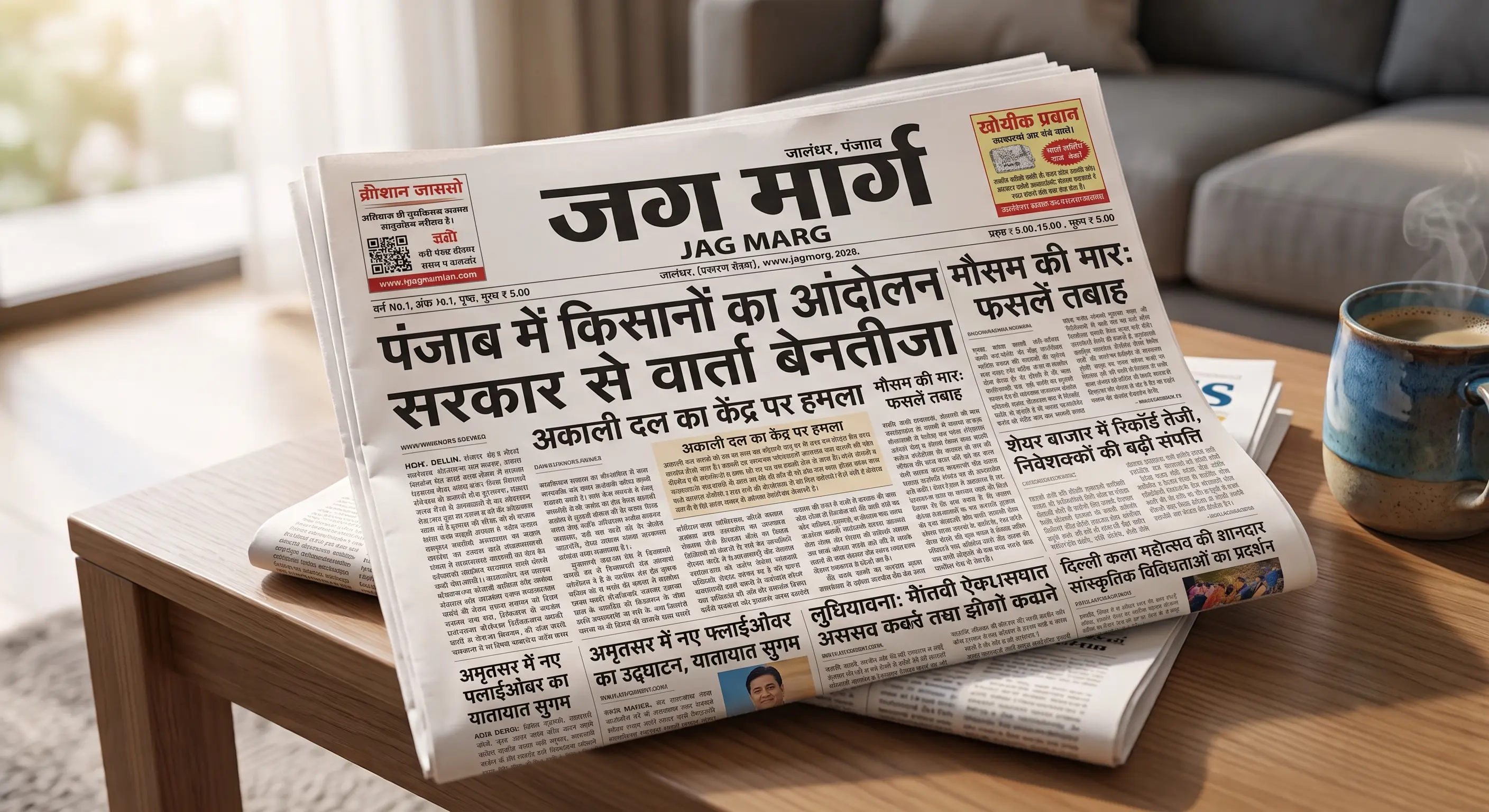 Jagmarg Newspaper Advertisement Booking
